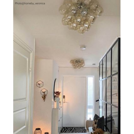 ByRydens - Φωτιστικό οροφής GROSS 6xG9/5W/230V φιμέ/καφέ διάμετρος 50 cm