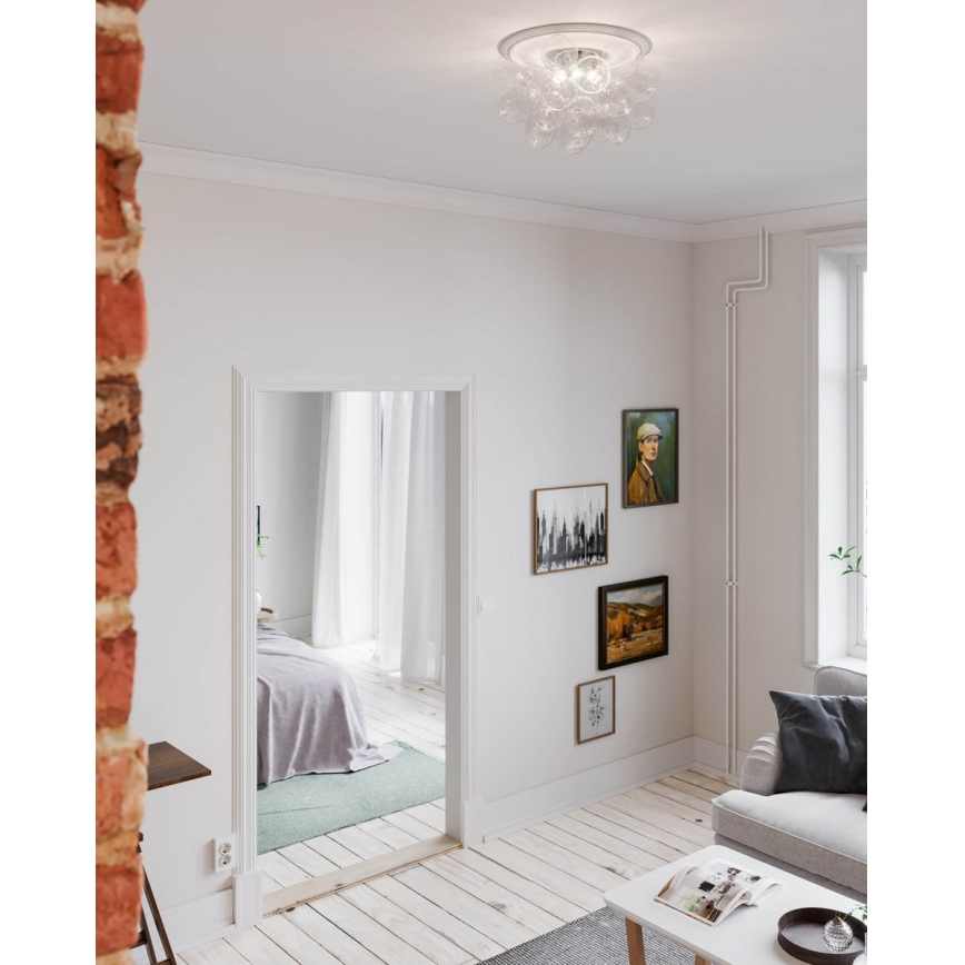 ByRydens - Φωτιστικό οροφής GROSS 6xG9/5W/230V διαφανές διάμετρος 50 cm