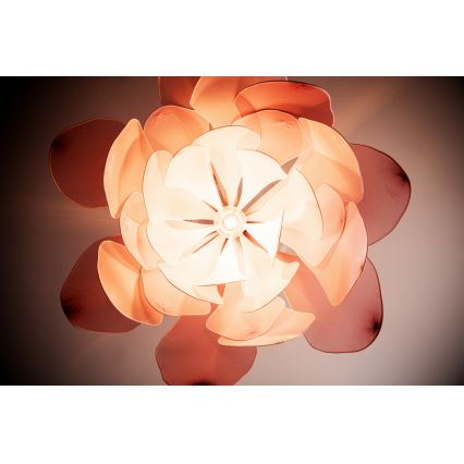ByRydens - Κρεμαστό φωτιστικό οροφής LOU LOU 1xE27/5W/230V ροζ διάμετρος 80 cm