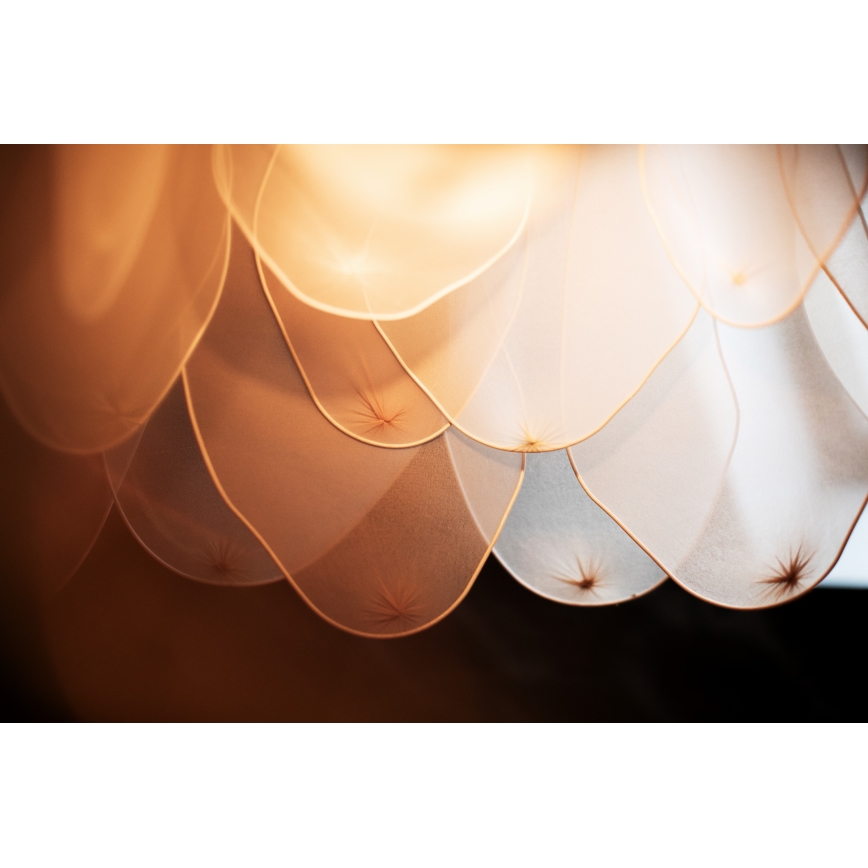 ByRydens - Κρεμαστό φωτιστικό οροφής LOU LOU 1xE27/5W/230V μπεζ διάμετρος 80 cm