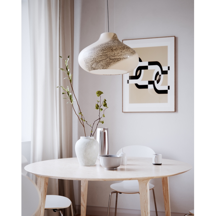 ByRydens - Κρεμαστό φωτιστικό με καλώδιο MIRA 1xE27/5W/230V καφέ