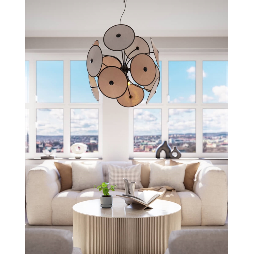 ByRydens - Κρεμαστό φωτιστικό CAPPELLO με καλώδιο, 4xE14/5W/230V