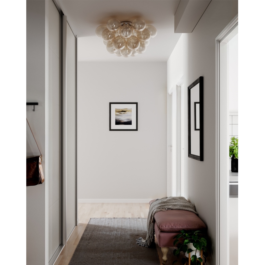 ByRydens - Φωτιστικό οροφής GROSS 6xG9/8W/230V καπνιστό/καφέ Ø 70 cm