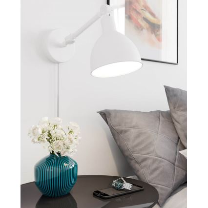 ByRydens - Επιτοίχιο φωτιστικό BAZAR 1xE27/5W/230V λευκό