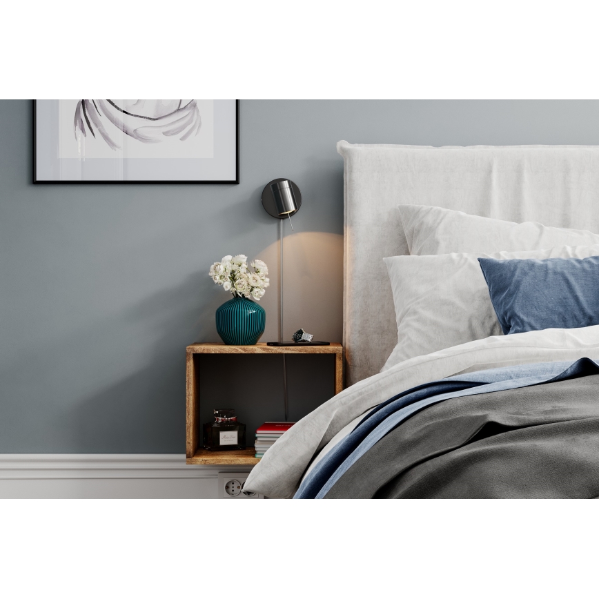 ByRydens - Φωτιστικό σποτ τοίχου dimming CORRECT 1xGU10/7W/230V μαύρο
