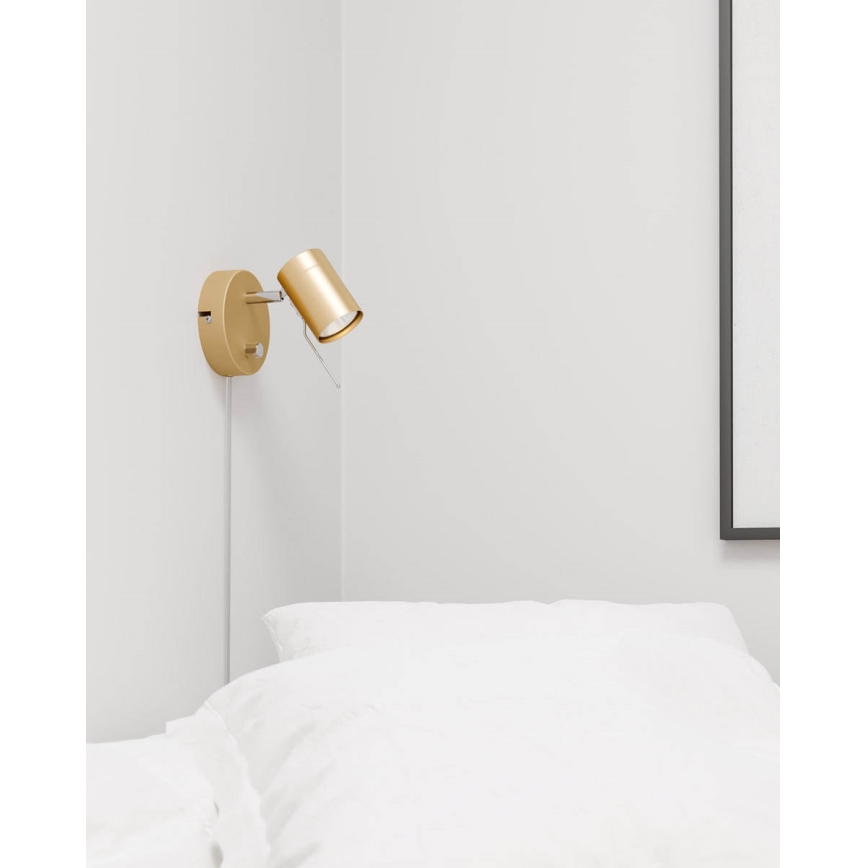 ByRydens - Φωτιστικό σποτ τοίχου dimming CORRECT 1xGU10/7W/230V χρυσό