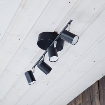 ByRydens - Φωτιστικό σποτ CORRECT 4xGU10/7W/230V μαύρο