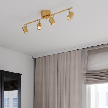 ByRydens - Φωτιστικό σποτ CORRECT 4xGU10/7W/230V χρυσό