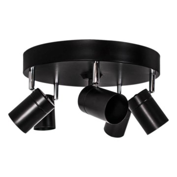 ByRydens - Φωτιστικό σποτ CORRECT 5xGU10/7W/230V μαύρο διάμ. 30 εκ.