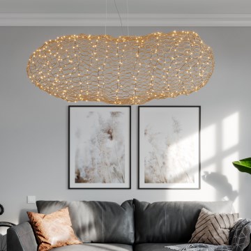 ByRydens -  Κρεμαστό φωτιστικό οροφής LED HAYDEN LED/20W/230V χρυσό