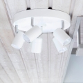 ByRydens - Σποτ φωτιστικό CORRECT 5xGU10/7W/230V λευκό διάμ. 30 cm