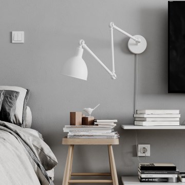 ByRydens - Επιτοίχιο φωτιστικό BAZAR 1xE27/5W/230V λευκό