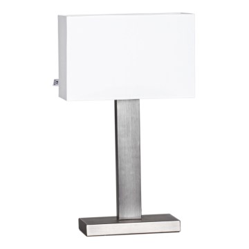 ByRydens - Επιτραπέζιο φωτιστικό PRIME 1xE27/5W/230V λευκό/ματ χρώμιο