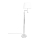 ByRydens - Επιδαπέδια λάμπα LED ORLANDO 1xE27/5W/230V + LED/3W λευκό/γυαλιστερό χρώμιο διάμετρος 36 cm