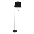 ByRydens - Επιδαπέδιο φωτιστικό LED ORLANDO 1xE27/5W/230V + LED/3W μαύρο διάμ. 36 εκ.