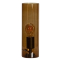 ByRydens - Επιτραπέζιο φωτιστικό FLAKE 1xE27/8W/230V καφέ/καπνιστό