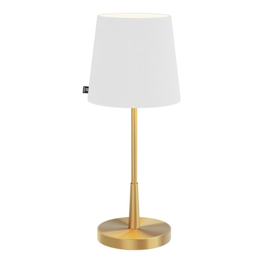 ByRydens - Επιτραπέζιο φωτιστικό LUMI 1xE27/8W/230V λευκό/χρυσό 48,5 cm