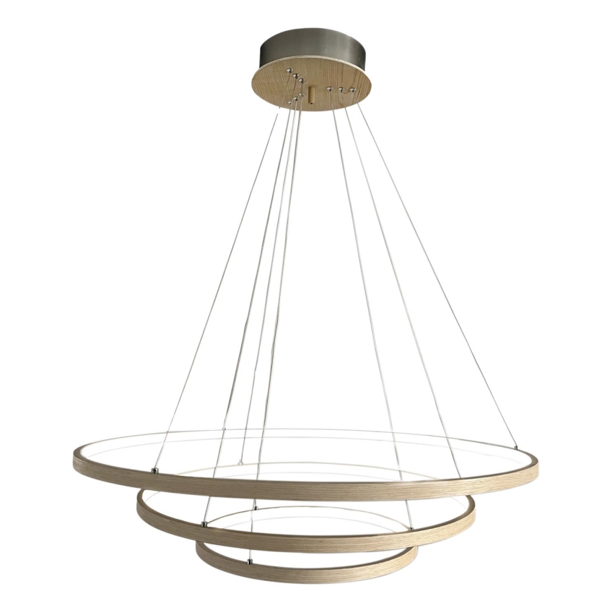 ByRydens -  Κρεμαστό φωτιστικό οροφής LED TRIONE LED/45W/230V καφέ διάμετρος 80 cm