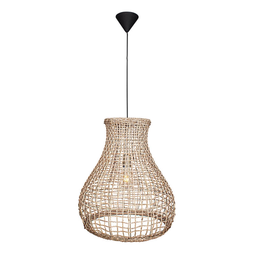 ByRydens - Κρεμαστό φωτιστικό οροφής SEAGRASS 1xE27/8W/230V μπεζ διάμετρος 49 cm