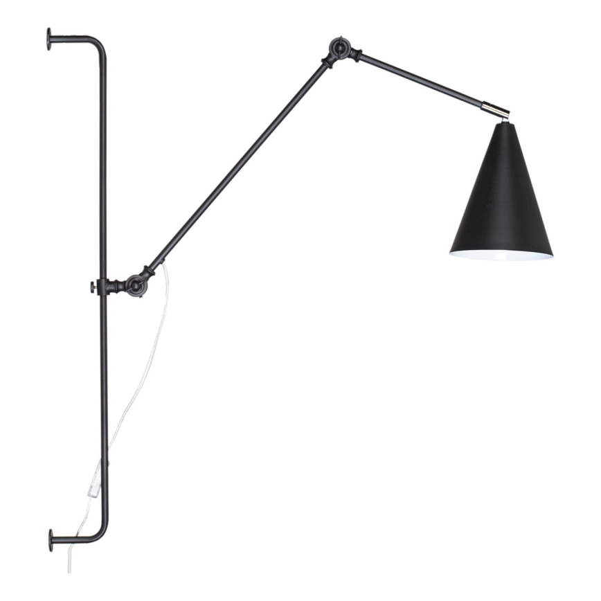 ByRydens - Λάμπα τοίχου YUKON 1xE27/5W/230V μαύρο