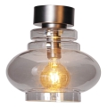 ByRydens - Φωτιστικό οροφής DOLORES 1xE27/5W/230V Ø 30 εκ. γκρι/καπνιστό