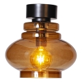 ByRydens - Φωτιστικό οροφής DOLORES 1xE27/5W/230V διάμ. 30 εκ. καφέ/καπνιστό