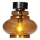 ByRydens - Φωτιστικό οροφής DOLORES 1xE27/5W/230V διάμ. 30 εκ. καφέ/καπνιστό
