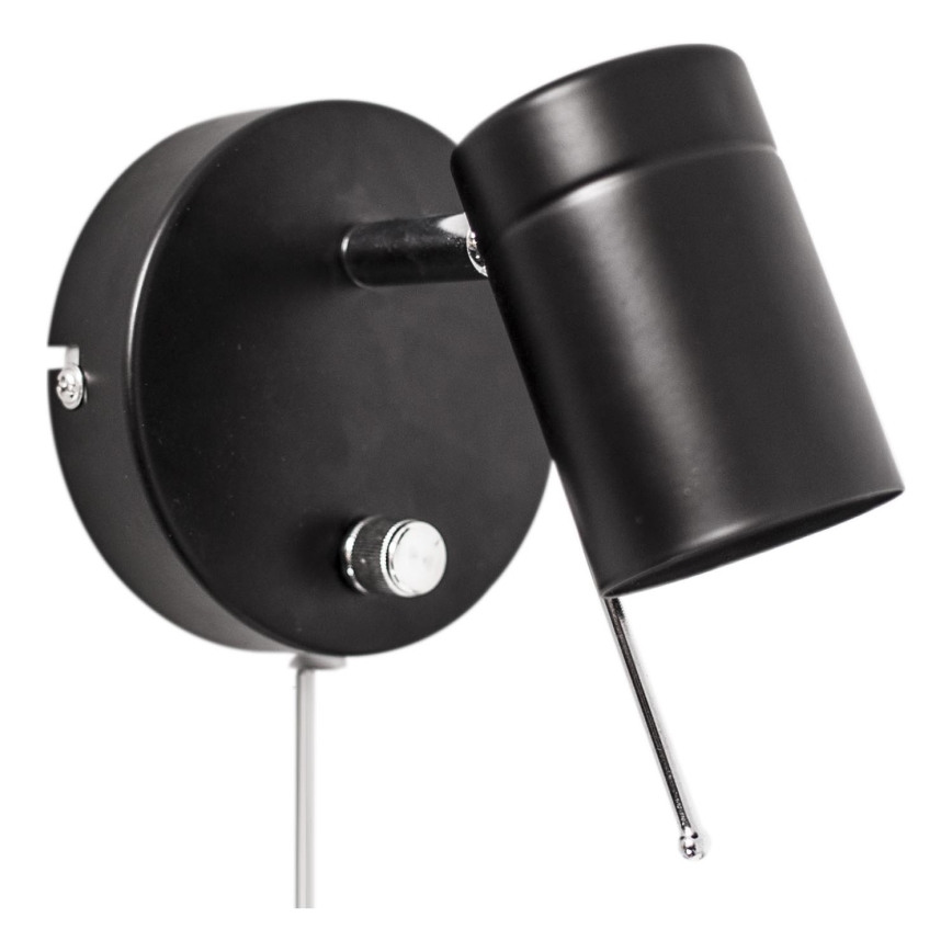 ByRydens - Φωτιστικό σποτ τοίχου dimming CORRECT 1xGU10/7W/230V μαύρο