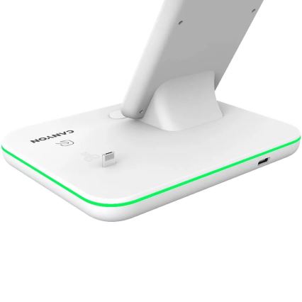 Canyon - Ασύρματος φορτιστής 3σε1 λευκό