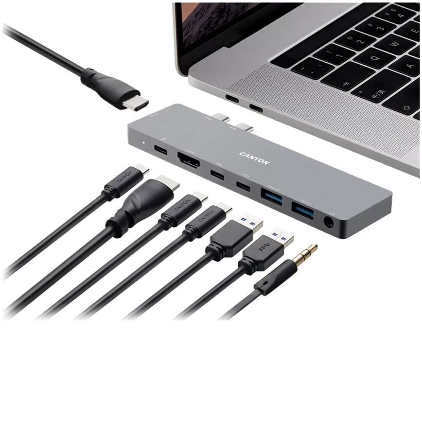 Canyon - Docking station Power Delivery για MacBook 8σε1
