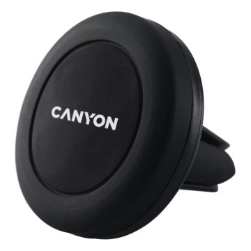 Canyon - Στρογγυλή μαγνητική βάση κινητού για το αυτοκίνητο, μαύρη