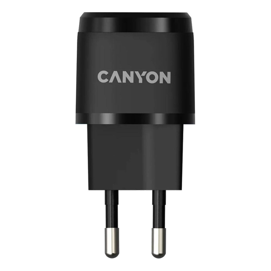 Canyon - Αντάπτορας ταχείας φόρτισης Power Delivery 20W μαύρο