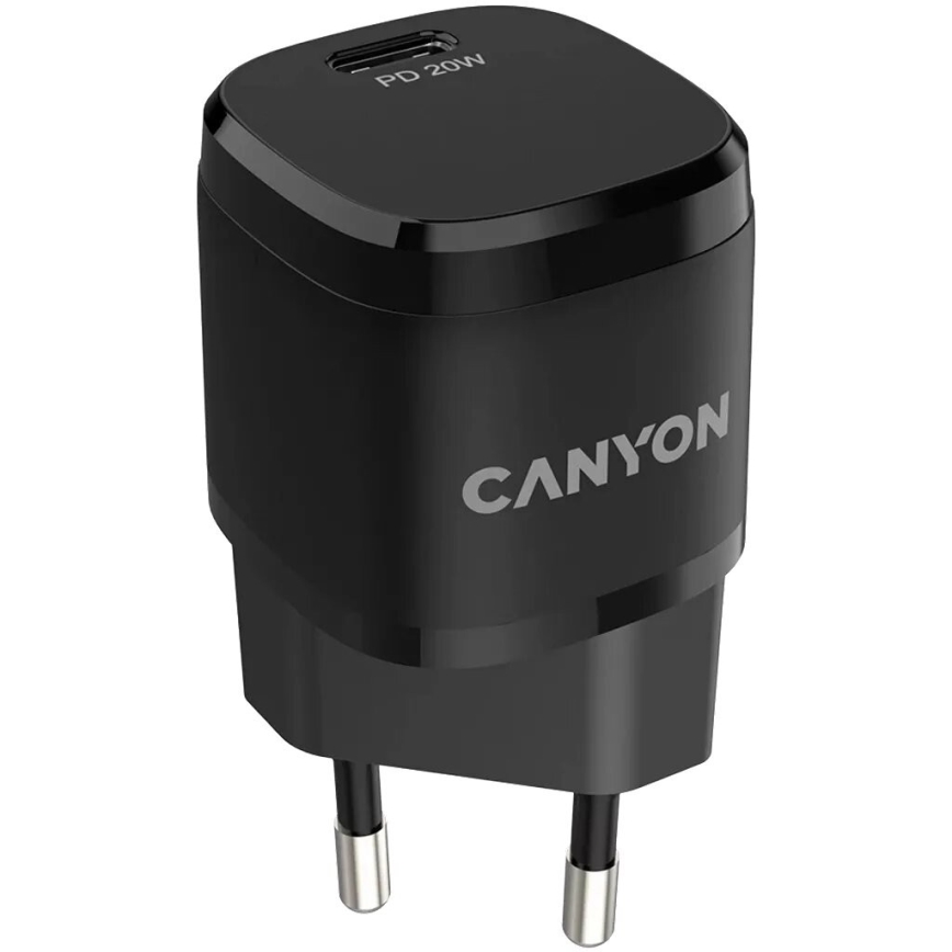 Canyon - Αντάπτορας ταχείας φόρτισης Power Delivery 20W μαύρο