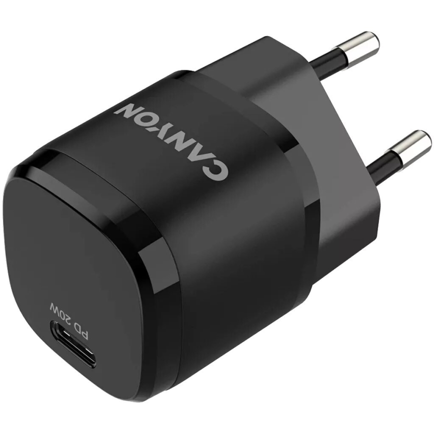 Canyon - Αντάπτορας ταχείας φόρτισης Power Delivery 20W μαύρο