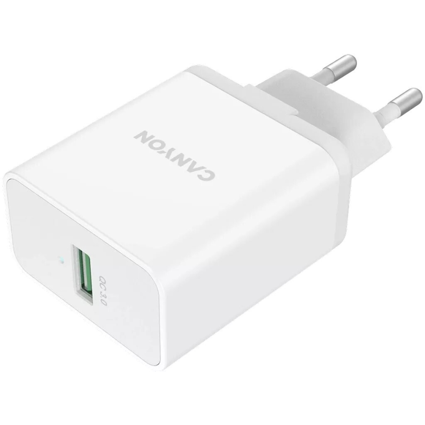 Canyon - Αντάπτορας φορτιστή 1xUSB/230V