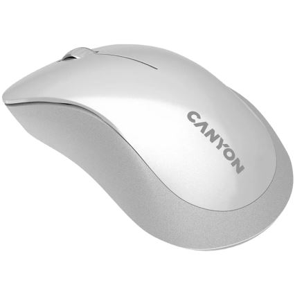 Canyon - Ασύρματα οπτικό ποντίκι με αισθητήρα Pixart MW 1200 DPI 2xAAA λευκό