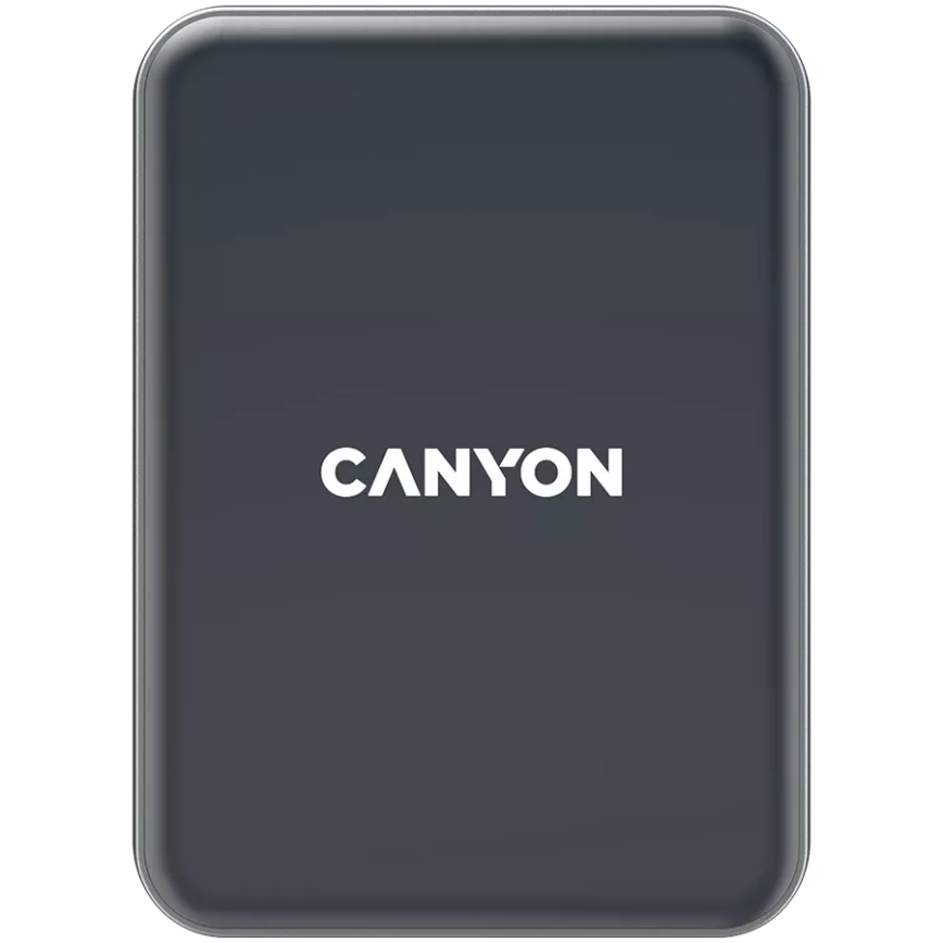Canyon - Μαγνητική βάση αυτοκινήτου για κινητό με ασύρματη φόρτιση λειτουργία Qi 5V γωνιακή μαύρο