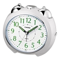 Casio - Ρολόι ξυπνητήρι 1xLR14 λευκό/γυαλιστερό χρώμιο