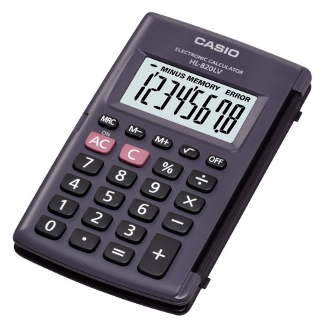Casio - Αριθμομηχανή τσέπης 1xLR54 γκρι