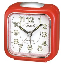 Casio - Επιτραπέζιο ρολόι με ξυπνητήρι 1xAA κόκκινο/λευκό