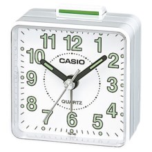 Casio - Επιτραπέζιο ρολόι με ξυπνητήρι 1xAA λευκό