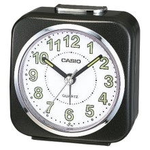 Casio - Επιτραπέζιο ρολόι με ξυπνητήρι 1xAA μαύρο/λευκό