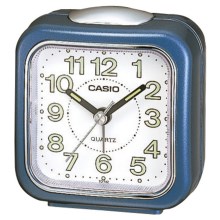 Casio - Επιτραπέζιο ρολόι με ξυπνητήρι 1xAA μπλε/λευκό