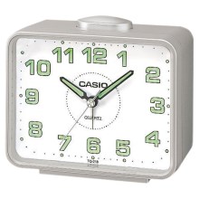 Casio - Επιτραπέζιο ρολόι με ξυπνητήρι 1xLR14 ασημί