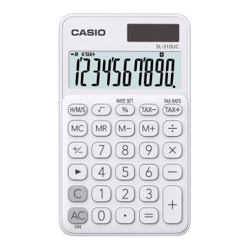 Casio - Φορητή αριθμομηχανή 1xLR54 λευκή
