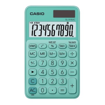Casio - Φορητή αριθμομηχανή 1xLR54 πράσινη