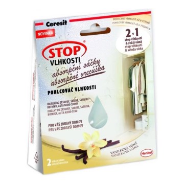 Ceresit - Σακουλάκια απορρόφησης υγρασίας 2x 50 g, άρωμα βανίλιας