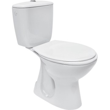 Cersanit K08-029 - Επιδαπέδια λεκάνη WC με κάθισμα PRESIDENT, κεραμική/λευκή