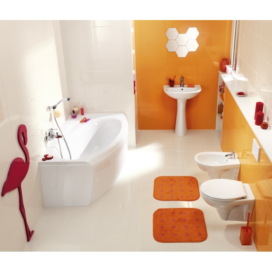 Cersanit K08-029 - Επιδαπέδιο WC με κάθισμα PRESIDENT κεραμικό/λευκό