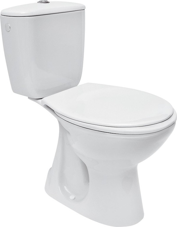 Cersanit K08-029 - Επιδαπέδιο WC με κάθισμα PRESIDENT κεραμικό/λευκό